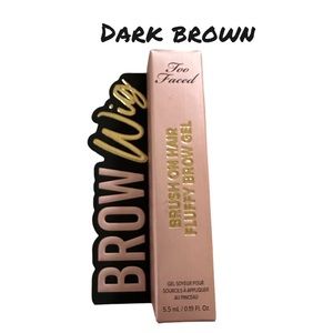 Too faced fluffy brow gel in dark brown